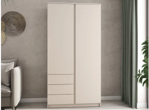 Šatníková skriňa Carlos, béžový kašmír, 100 cm