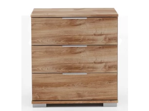 Nočný stolík Easy Plus, 3 zásuvky, dub doskový