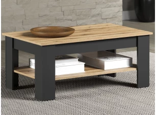 Konferenčný stolík Universal, antracit/dub evoke
