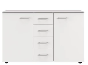 Komoda Cheep, biela, 130 cm