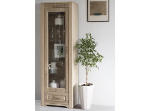 Vysoká vitrína Atik, dub riviéra, ľavá