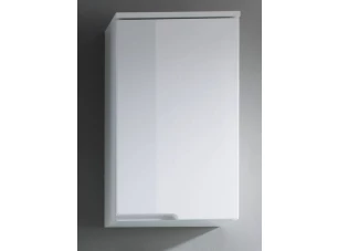 Kúpeľňová závesná  skrinka Spice, lesklá biela