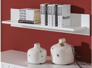 Nástenná polica Atik 107,5 cm, biela
