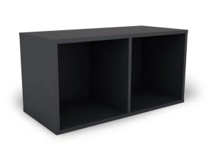 Nástenný regál s 2 priehradkami Jerry, grafit