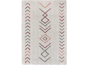Koberec Boho Indian 80x150 cm, biely
