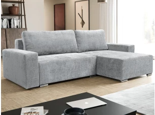 Rohová sedacia súprava Anafi, svetlo šedá látka