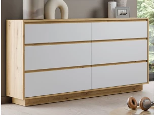 Komoda Foggia 153 cm, dub artisan/biela