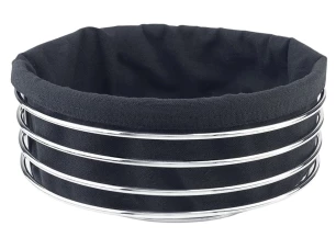 Kôš na pečivo LifeStyle, guľatý čierny