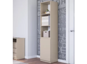 Regál s dvierkami Carlos, béžový kašmír, šírka 40 cm