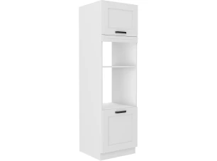 Skriňa pre vstavanú rúru a mikrovlnnú rúru Luna, 60 cm, biela