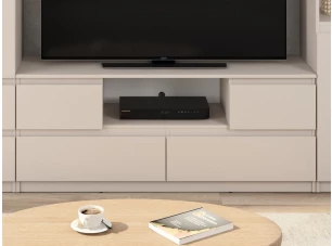 TV skrinka Carlos, béžový kašmír, šírka 140 cm