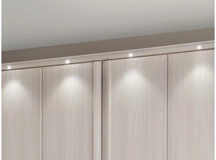 Set 4 ks bodové osvetlenie pre hornú lištu skriňového premostenia Luxor