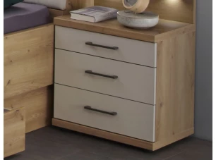 Set nočných stolíkov (2 ks) Kanada, dub bianco/šedé