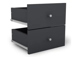 Súprava zásuviek (2 ks) Jerry, grafit