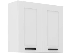 Horná kuchynská skrinka Luna, 80 cm, biela