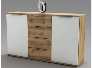 Komoda Capri, dub wotan/biela