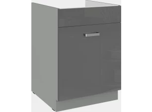 Kuchynská drezová skrinka Grey 60ZL, 60 cm