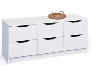 Zásuvková (TV)komoda Westphalen, biela