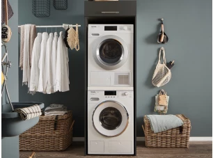 Skriňa na práčku a sušičku Mr. Sauber, antracitová