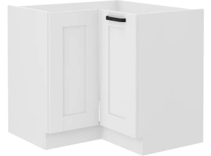 Dolná rohová kuchynská skrinka Luna, 90/90 cm, biela