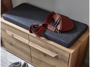 Podsedák na lavicu 80x33 cm, tmavo šedá látka