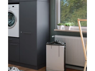 Viacúčelová skriňa s policami Mr. Sauber, antracitová