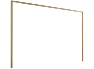 Paspartový rám s osvetlením k šatníkovej skrini Kanada, dub bianco