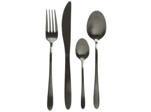 Súprava príborov (16 dielov) Eleganz, čierna
