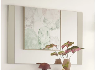 Zrkadlo na stenu Lima 100x70 cm, béžový kašmír