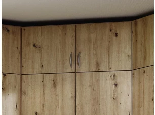 Rohový skriňový nádstavec Case, dub artisan