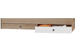 Sada úložných zásuviek pod posteľ Cariba, dub san remo/biela