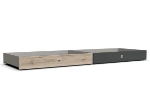 Súprava úložných zásuviek pod posteľ Cariba, ddub san remo/grafit