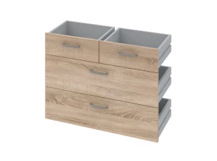 Sada zásuviek (4 ks) Mega 02, dub sonoma