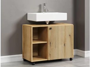 Kúpeľňová skrinka pod umývadlo Pure Bliss 80 cm, dub evoke