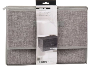 Úložný box s vekom Homestyling 39x29 cm, šedý