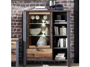 Vitrína s priehradkami Cardiff, s osvetlením