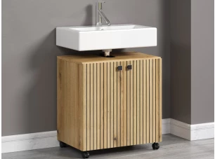 Kúpeľňová skrinka pod umývadlo Pure Bliss 60 cm, dub evoke