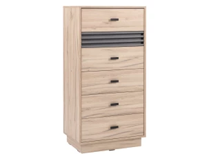 Komoda so zásuvkami Almo, 60 cm, dub estana/antracit