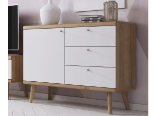 Komoda Primo, dub riviera/biela