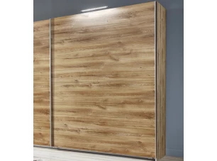 Posuvné dvere ku korpusu skrine šírky 225 cm Easy Plus,  doskový dub