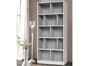 Vysoký regál s priehradkami Joker, biela