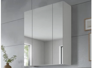 Kúpeľňová zrkadlová skrinka Ice, biela