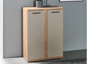 Úložná skrinka Kanada 68 cm, dub artisan/kašmírová béžová