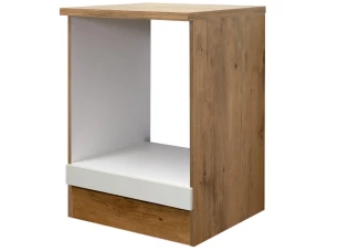 Kuchynská skrinka pre vstavanú rúru Avila, dub lancelot/krémová,60 cm