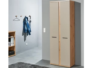 Vysoká úložná skriňa Kanada 68 cm, dub artisan/kašmírová béžová