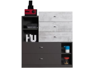 Komoda Tablo, šedá/enigma