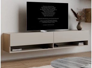 Závesná TV skrinka Asko Living, 180 cm, béžový kašmír