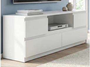 TV skrinka Carlos, biela, šírka 140 cm