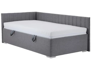 Posteľ s univerzálnym čelom Dafne 110x200 cm, holubia šedá tkanina