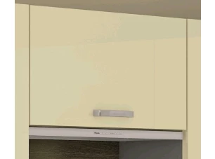 Horná kuchynská skrinka Karmen 60OK, 60 cm, svetlo šedá/krémová